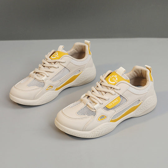 Damen Sportliche Freizeitschuhe mit atmungsaktiven Mesh-Einsätzen und gepolsterter Sohle EB