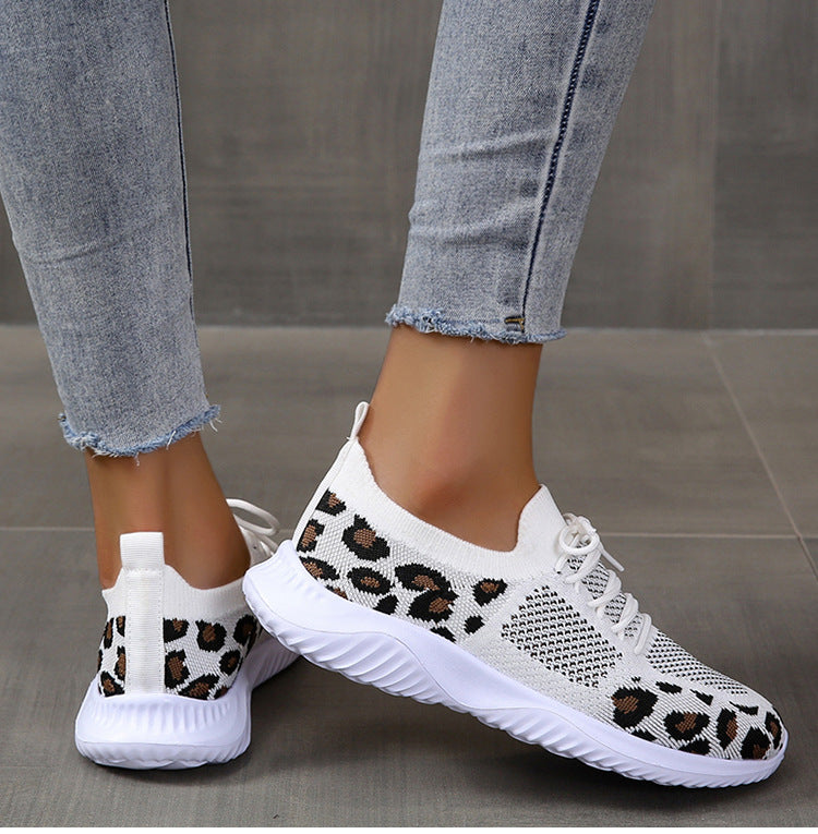 Damen modische Sneakers mit atmungsaktivem Mesh-Obermaterial und rutschfester Sohle EB