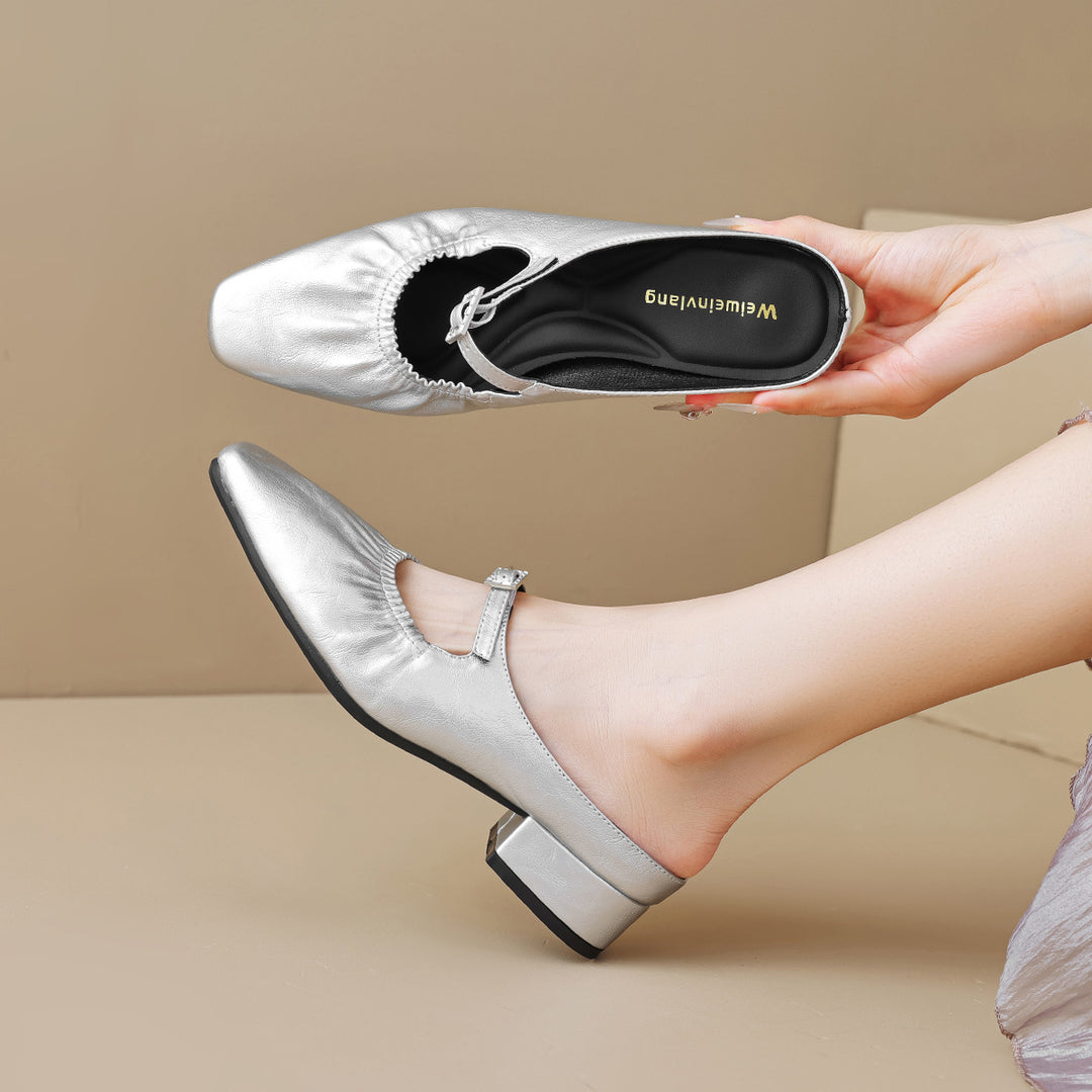 Damen Slipper mit verstellbarem Riemen EB