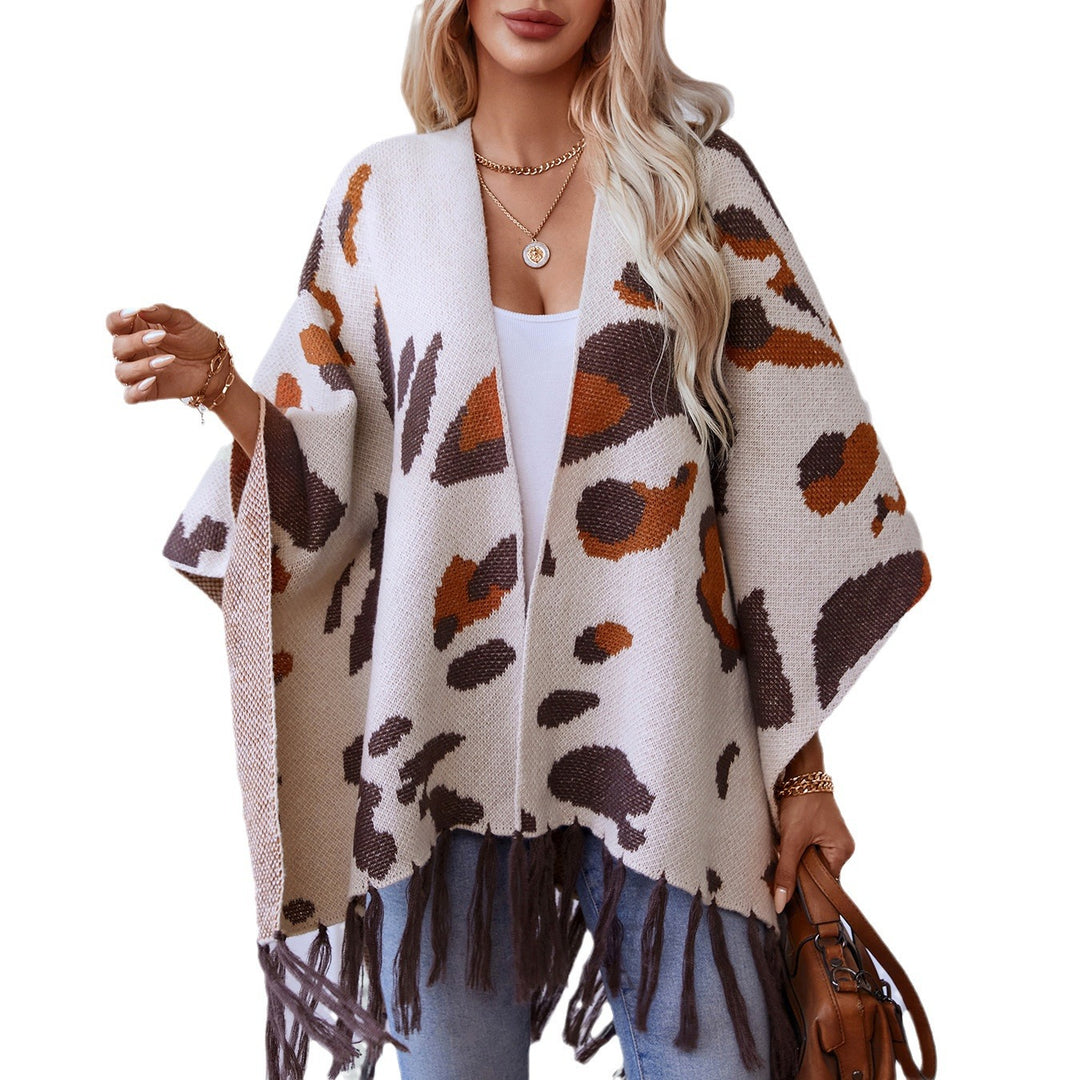 Damen weicher Schal mit fransigem Design EB