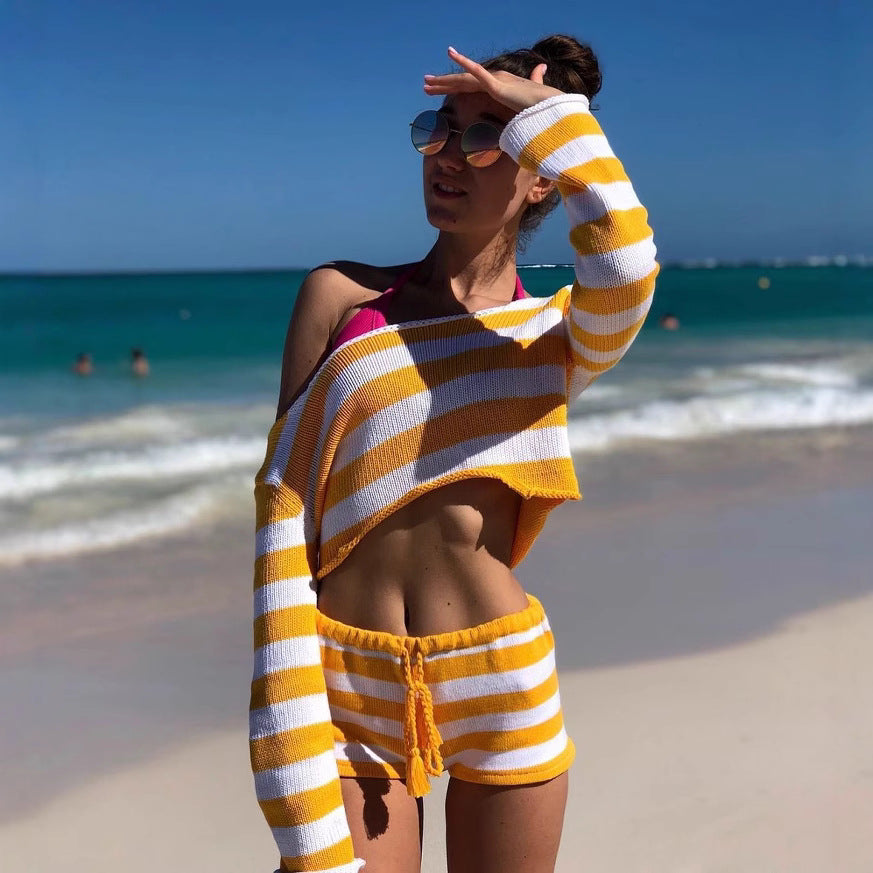 Damen lässiges Strand-Outfit EB