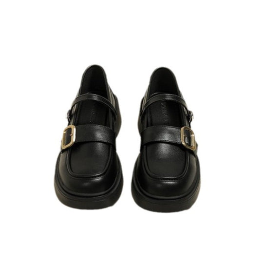 Damen elegante Mary Jane Schuhe mit modischem Schnallenakzent EB