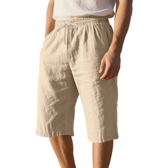 Herren leichte Freizeithose mit elastischem Bund und praktischen Taschen EB