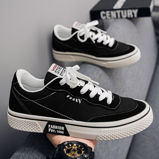Damen Modische Sneakers mit strapazierfähigem Canvas-Obermaterial und dämpfender Laufsohle EB