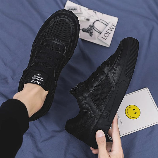 Damen Sportliche Sneakers mit atmungsaktivem Mesh-Obermaterial und robustem Sohlenprofil EB