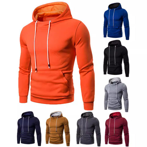 Herren Sportlicher Kapuzenpullover aus weichgewebtem Material mit praktischer Kängurutasche EB