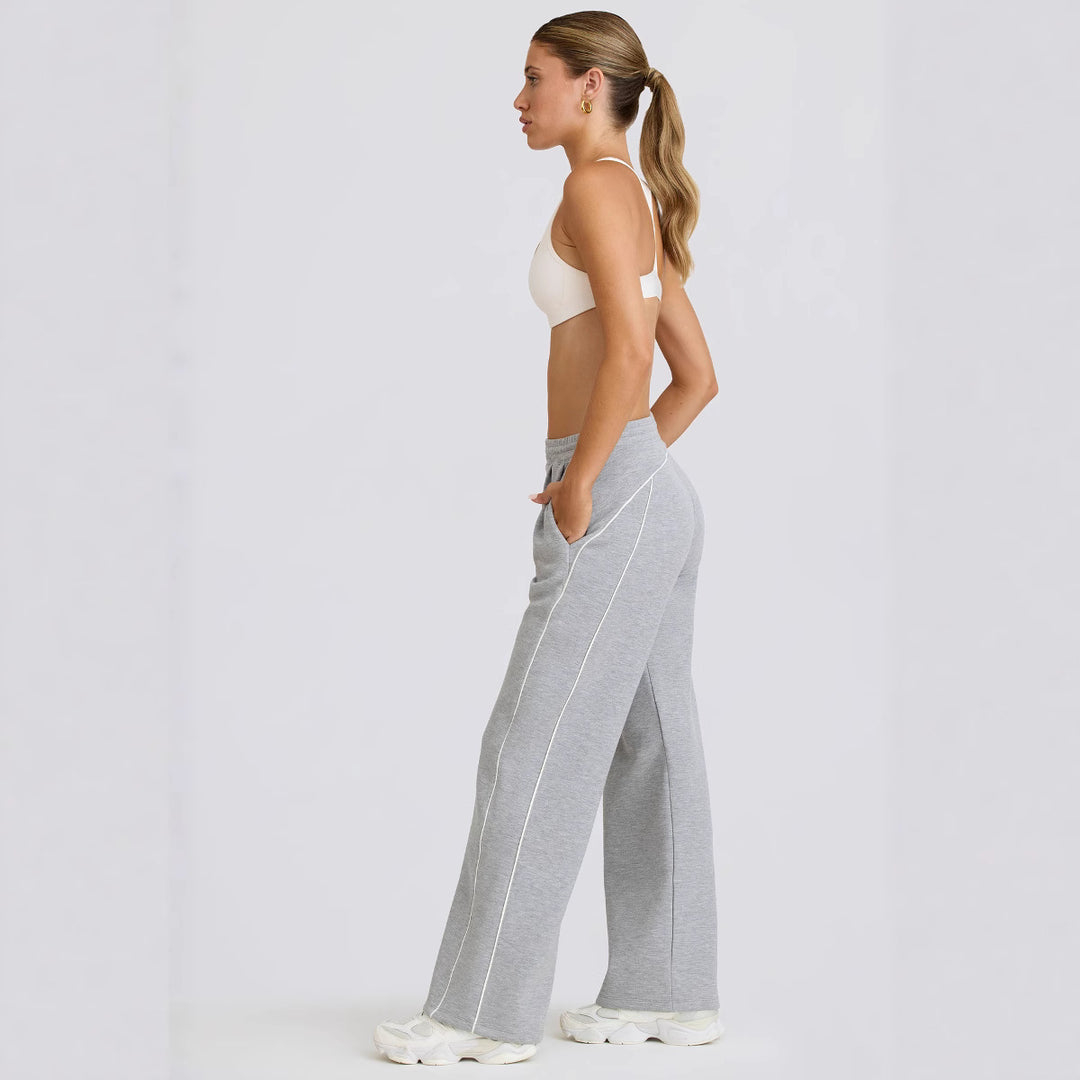 Damen Sportliche Freizeithose mit weitem Schnitt und praktischen Taschen EB