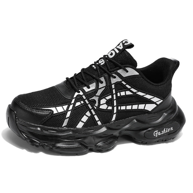 Damen Sportliche und moderne Sneaker mit atmungsaktiver Mesh-Oberfläche und dämpfender Sohle EB