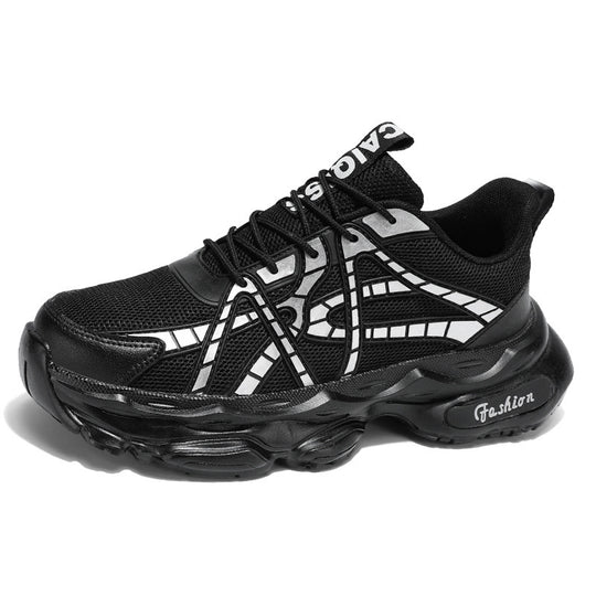 Damen Sportliche und moderne Sneaker mit atmungsaktiver Mesh-Oberfläche und dämpfender Sohle EB