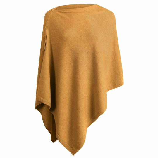 Damen vielseitiger Poncho aus hochwertiger Materialmischung EB