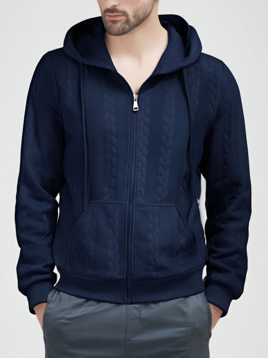Herren Strickjacke mit Kapuze EB