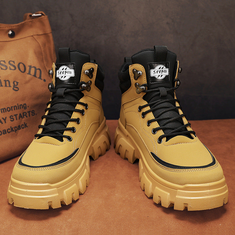 Damen Hohe Freizeitstiefel mit rutschfester Profilsohle und isolierendem Innenfutter EB