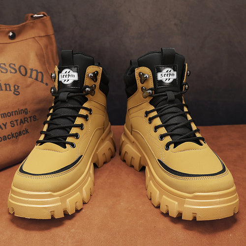 Damen Hohe Freizeitstiefel mit rutschfester Profilsohle und isolierendem Innenfutter EB
