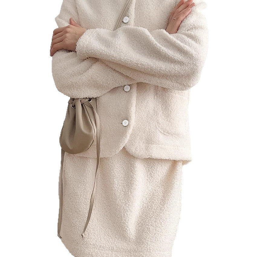 Damen Kuschelige Sweaterkleid EB