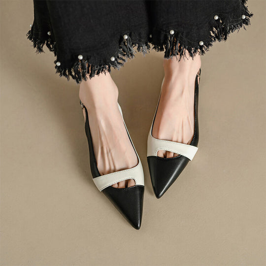 Damen Slingback-Pumps mit spitzem Zehendesign und eleganter Riemchenführung EB