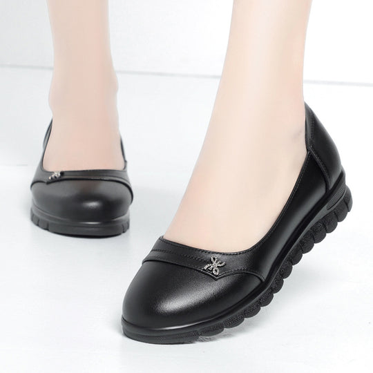 Damen Ballerinas mit dämpfendem Fußbett und dekorativen Schmuckdetails EB