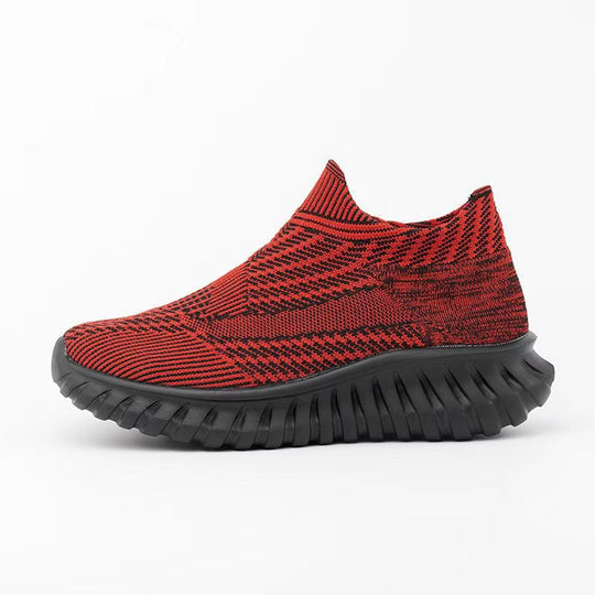 Damen Modische Strick-Sneaker mit rutschfester Sohle EB