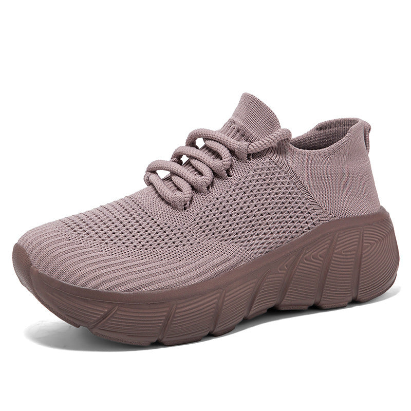 Damen Leichte Freizeitsneaker mit elastischem Schnürsystem und atmungsaktivem Obermaterial EB