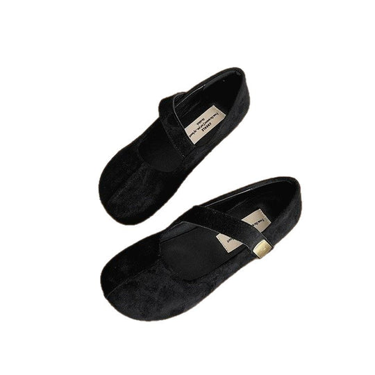 Damen Schicke Ballerinas mit Leo-Muster EB