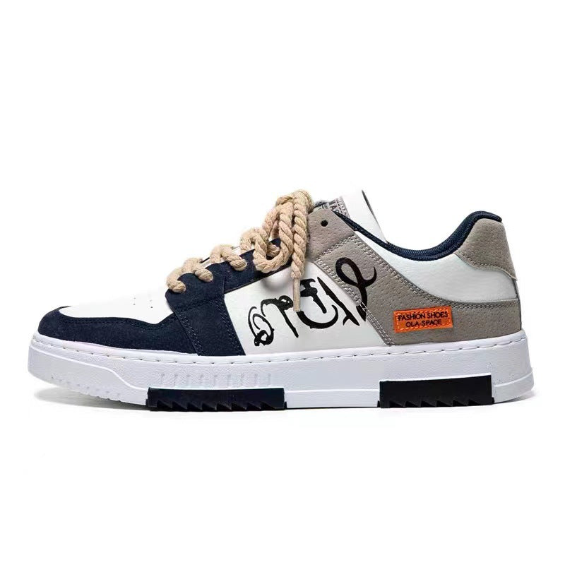 Damen modische Sneakers mit asymmetrischem Design und robustem Obermaterial EB