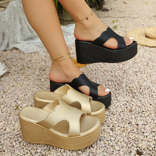 Damen Elegante Wedge-Sandalen mit modischem Design EB