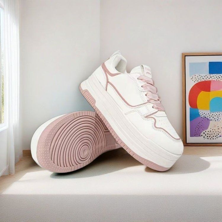 Damen Sportliche Plateau-Sneaker mit bequemer Dämpfung EB