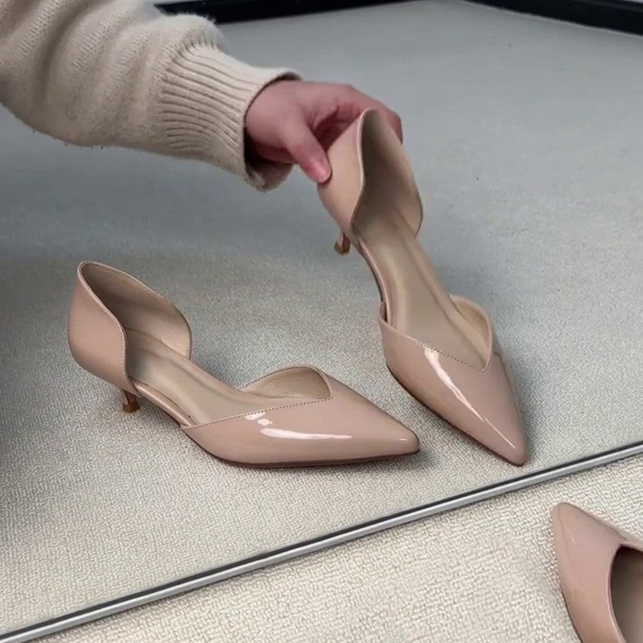 Damen elegante Pumps mit moderner Cut-Out-Optik EB