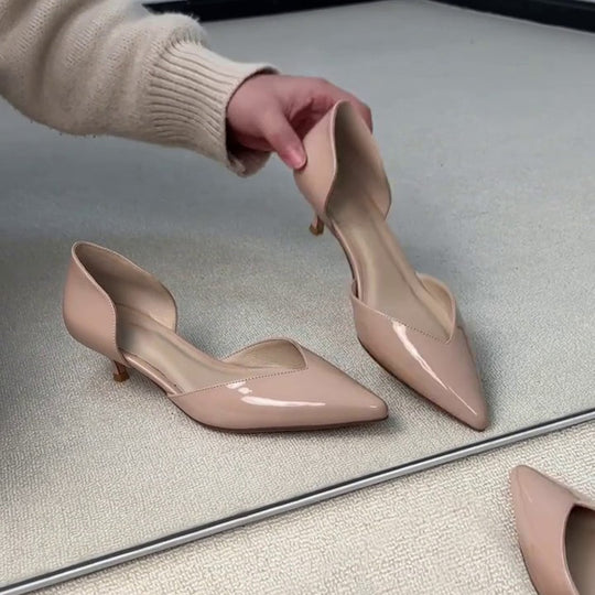 Damen elegante Pumps mit moderner Cut-Out-Optik EB