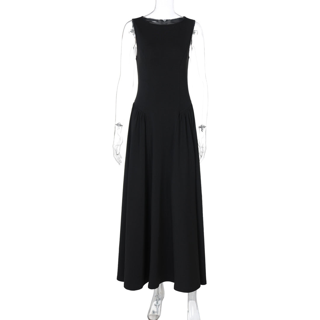 Damen Maxikleid mit elegantem Schnitt und fließendem Material EB