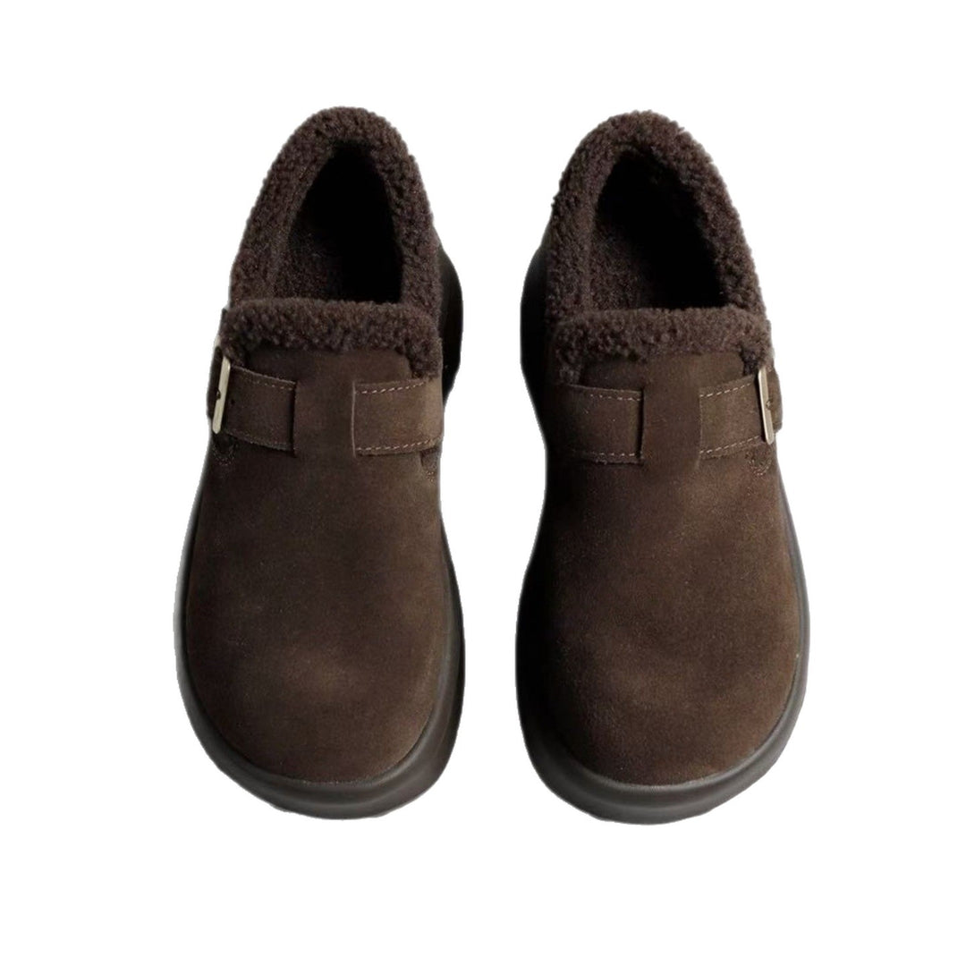 Damen Komfortable Clogs mit elegantem Kunstfellfutter EB