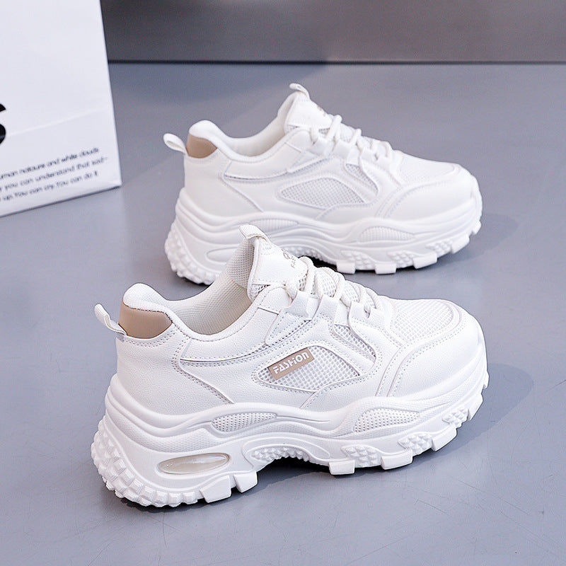 Damen Sportliche Sneakers mit ergonomischem Dämpfungssystem und luftdurchlässiger Mesh-Oberfläche EB