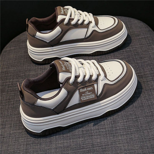 Damen sportliche Sneaker mit stabiler Sohle und modischem Design EB