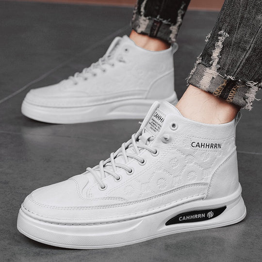 Damen Modische High-Top Sneakers mit atmungsaktiver Oberflächenstruktur EB