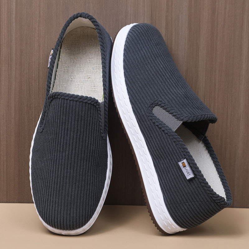 Damen Bequeme Samt-Slipper mit elastischem Einstieg und rutschfester Sohle EB