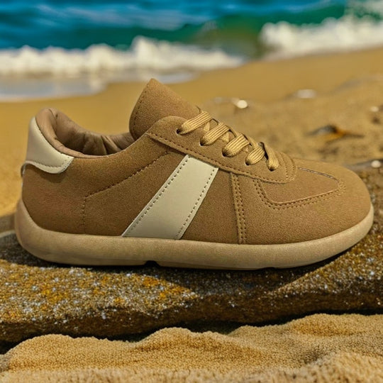 Damen Sneakers mit weichem Suede-Obermaterial und atmungsaktiver Sohle EB