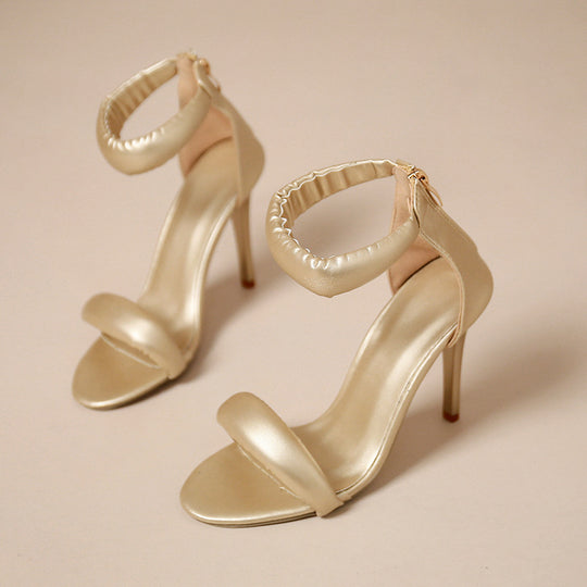 Damen Elegante High Heel Sandalen mit geschmeidigem Riemen und modernem Design EB