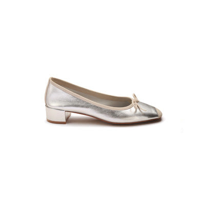 Damen elegante Ballerinas mit zartem Schleifen-Detail EB