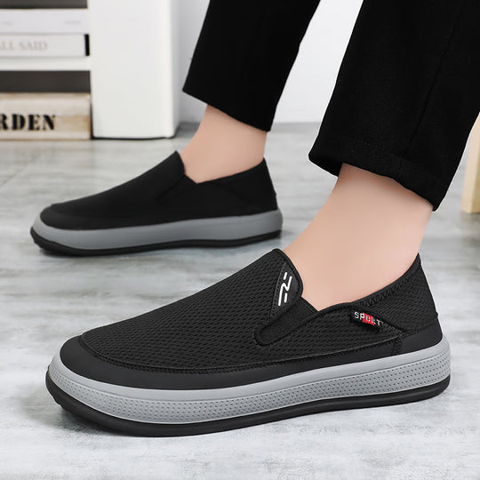 Damen Bequeme und atmungsaktive Slip-On Sneakers mit besonders weichem Innenfutter EB