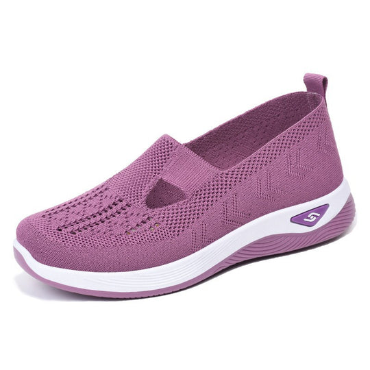 Damen nan leichte gestrickte Slipper mit orthopädischer Komfortsohle EB
