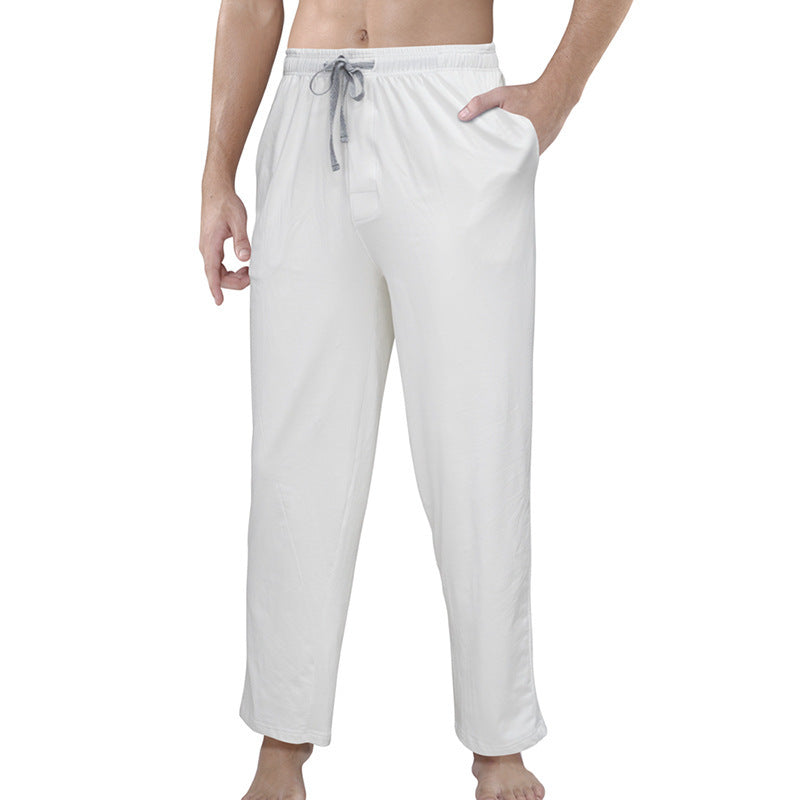Herren nan Lounge- und Schlafhose aus weichem Jersey mit elastischem Bund und Seitentaschen EB