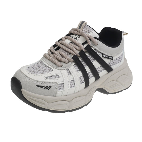 Damen Sportliche Sneakers mit atmungsaktiven Netzstrukturen und stoßdämpfender Sohle EB
