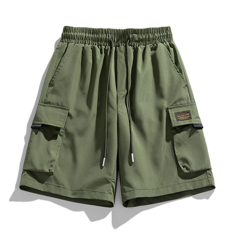 Herren Cargo-Shorts mit elastischem Bund und praktischen Taschen EB