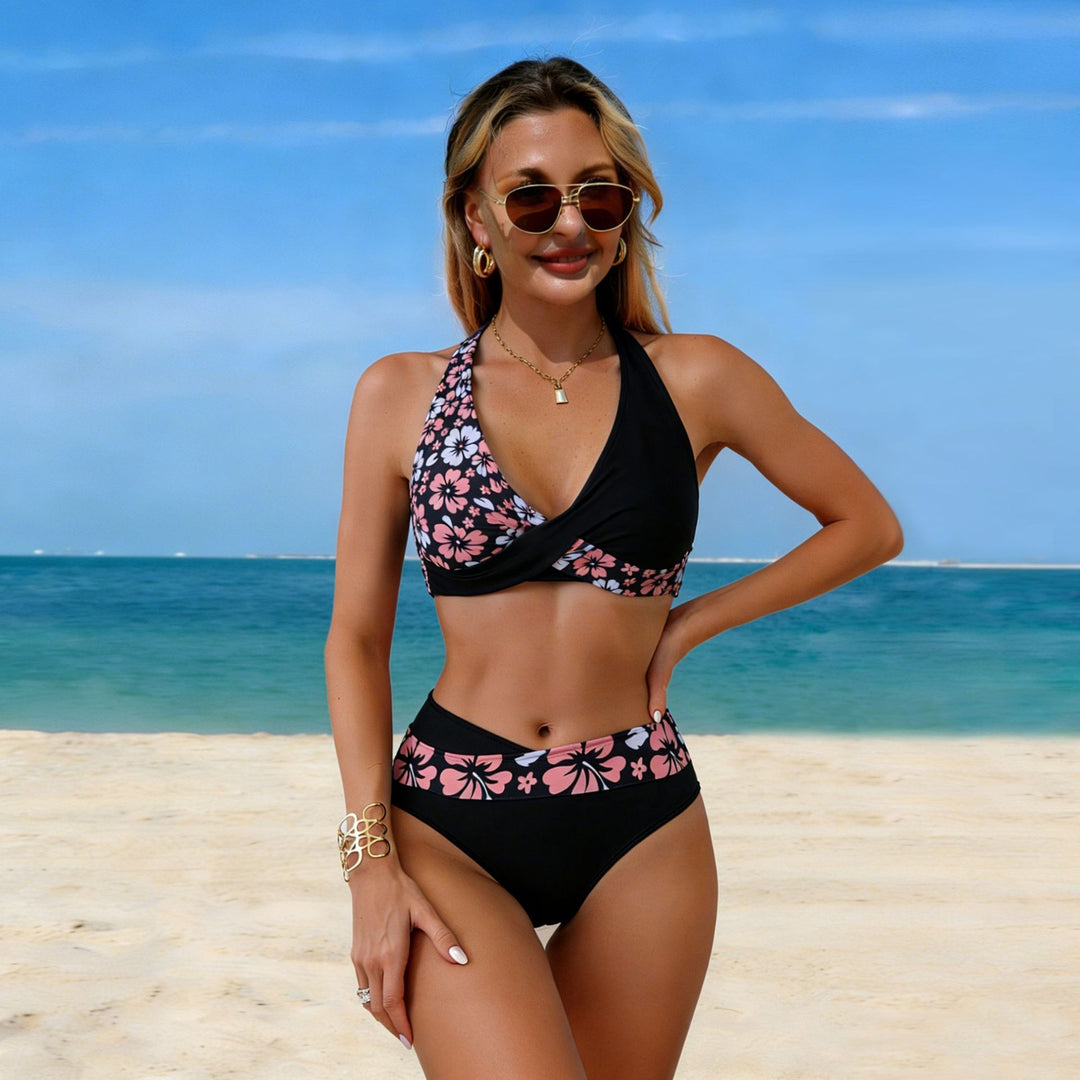 Damen Bikini-Set mit modischem Wickeldesign EB