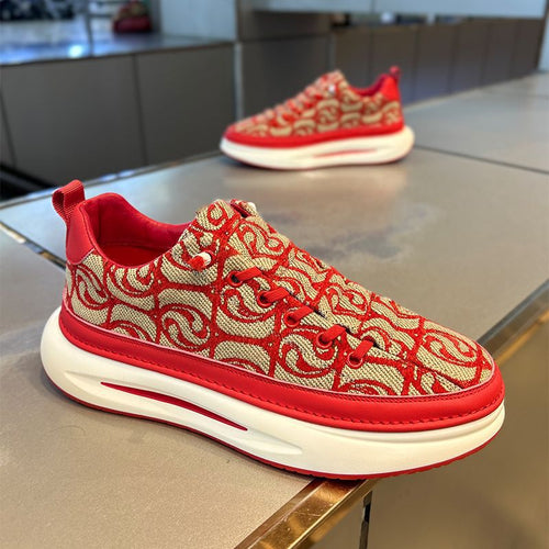 Damen Sneaker mit stilvollem Muster und gepolsterter Sohle EB