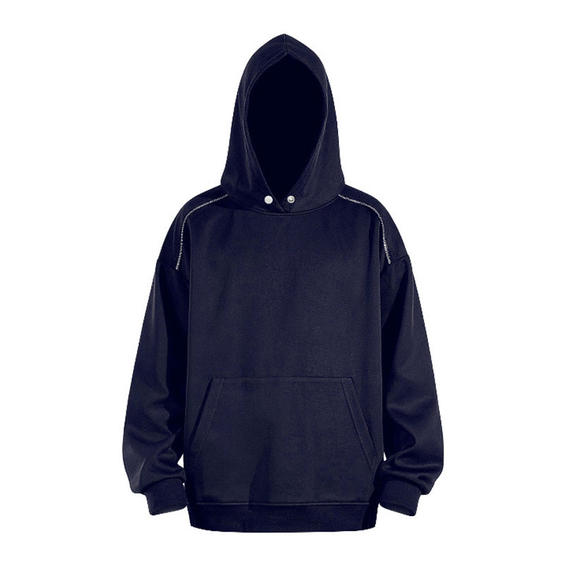 Damen Kapuzenpullover aus weichem Fleece mit praktischen Taschen EB