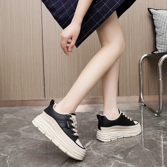 Damen Plateau Sneakers mit komfortabler Dämpfung und stylischer Schnürung EB