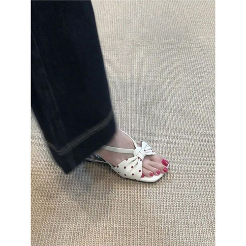 Damen elegante Bogen-Sandalen mit Riemchen EB