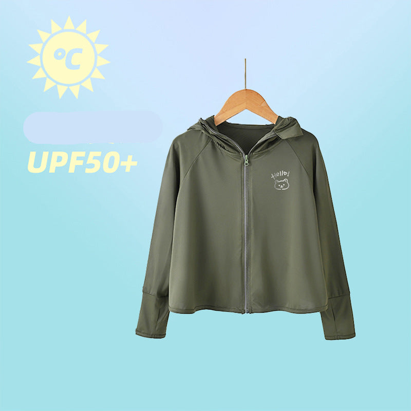 Damen performante UV-Schutzjacke mit Kapuze EB