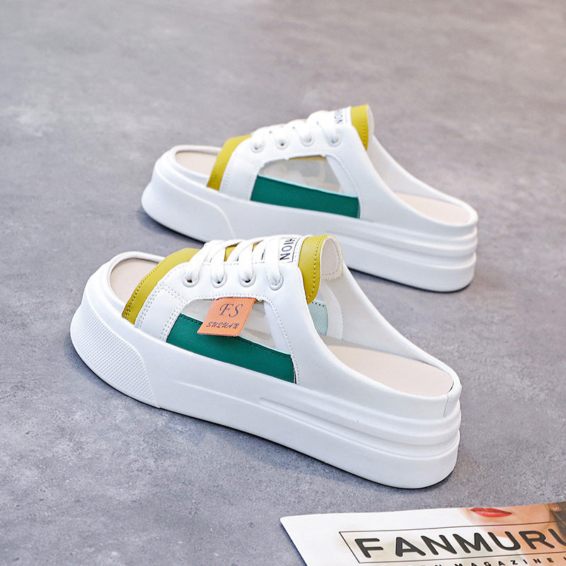 Damen Sneaker mit geschlossenen Fersen und hohem Plateau EB