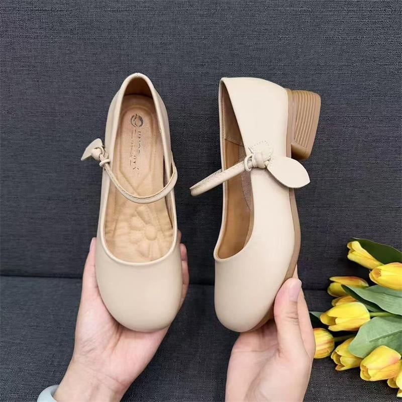 Damen elegante Ballerinas mit modischem Riemen und komfortablem Fußbett EB
